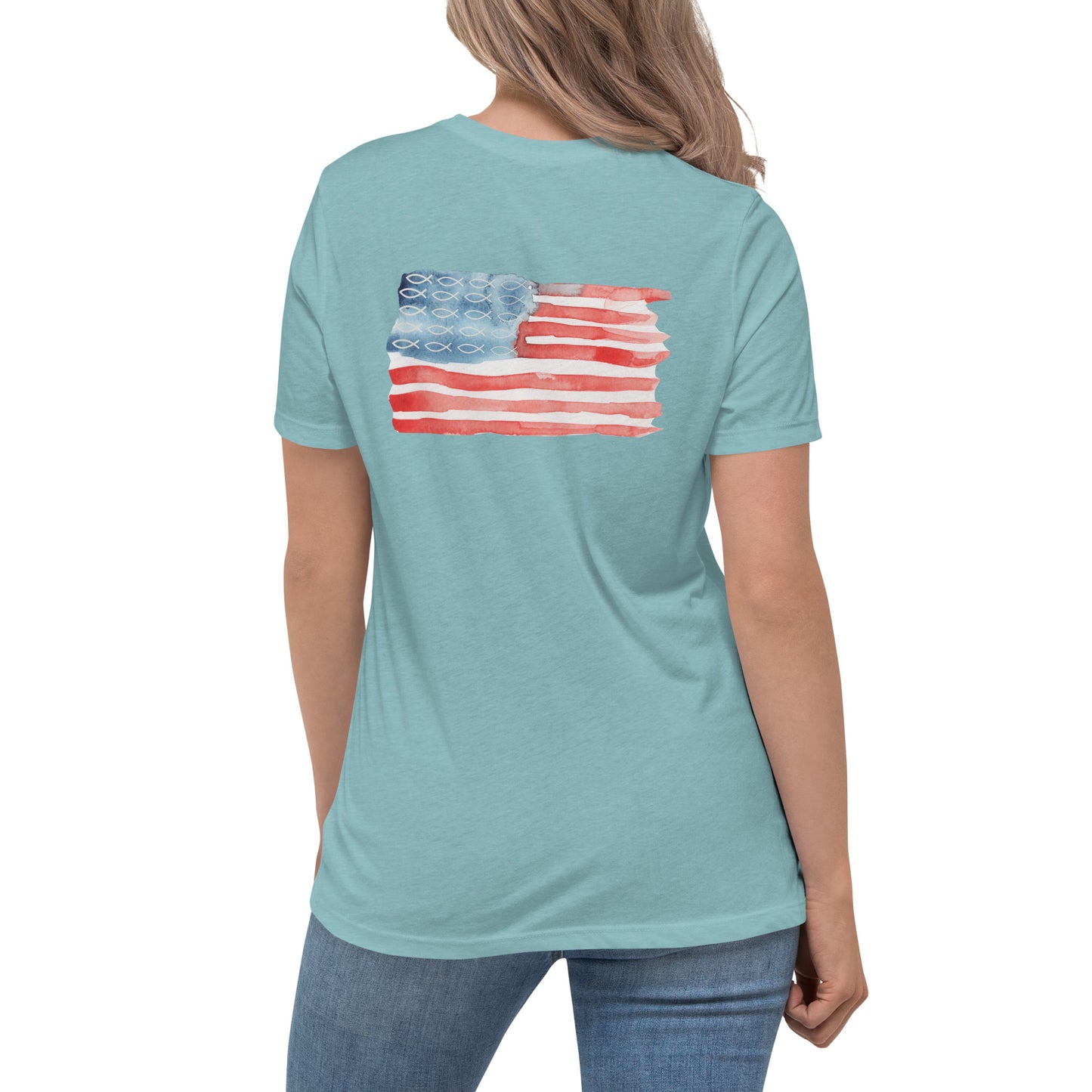 Faith Fish Flag Women's T-Shirt