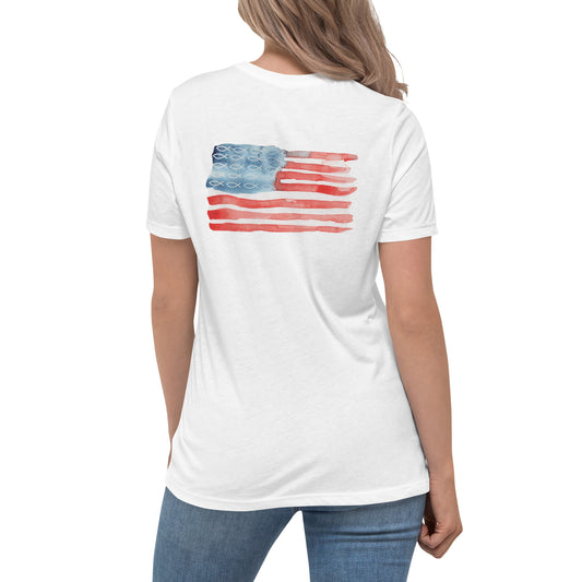 Faith Fish Flag Women's T-Shirt