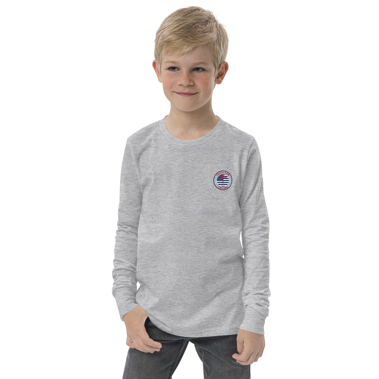 Youth Little Patriot long sleeve tee