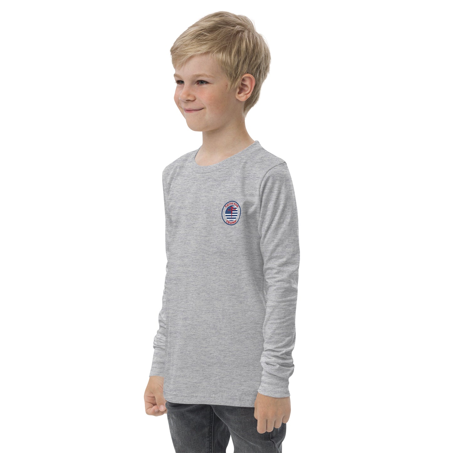 Youth Little Patriot long sleeve tee