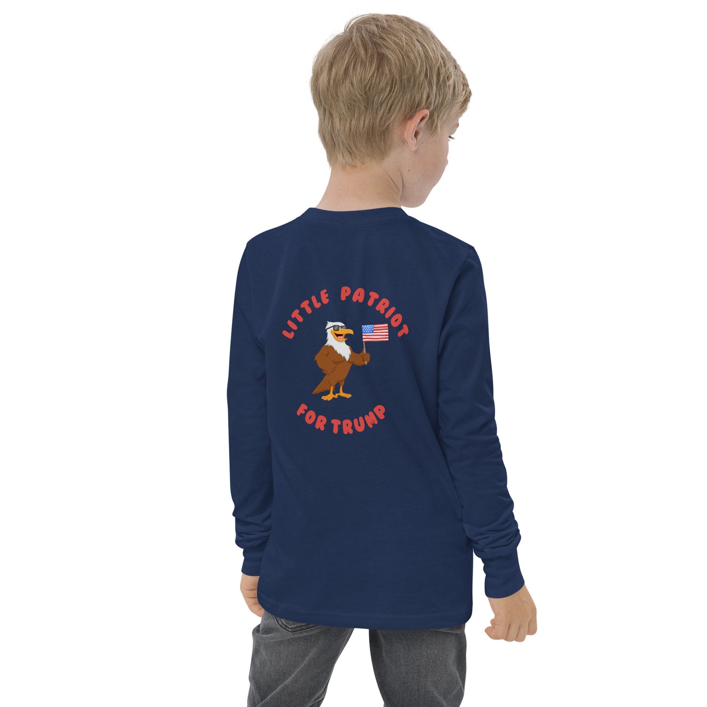 Youth Little Patriot long sleeve tee