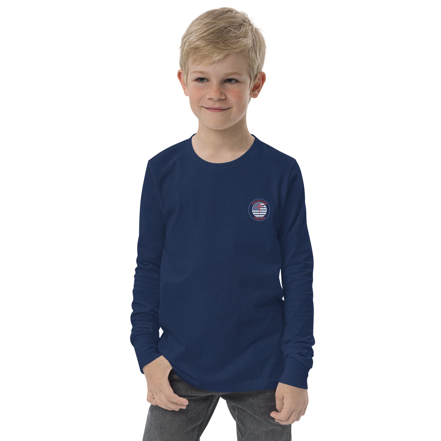 Youth Little Patriot long sleeve tee