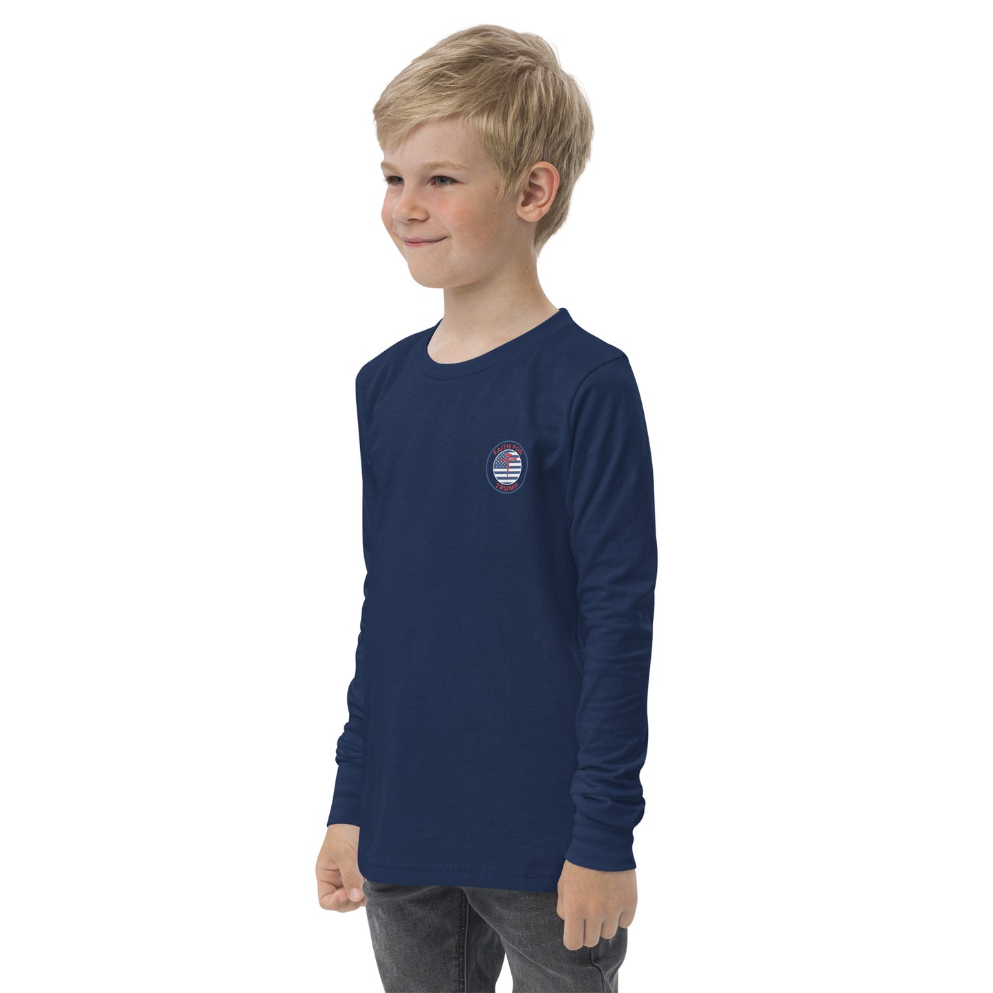 Youth Little Patriot long sleeve tee