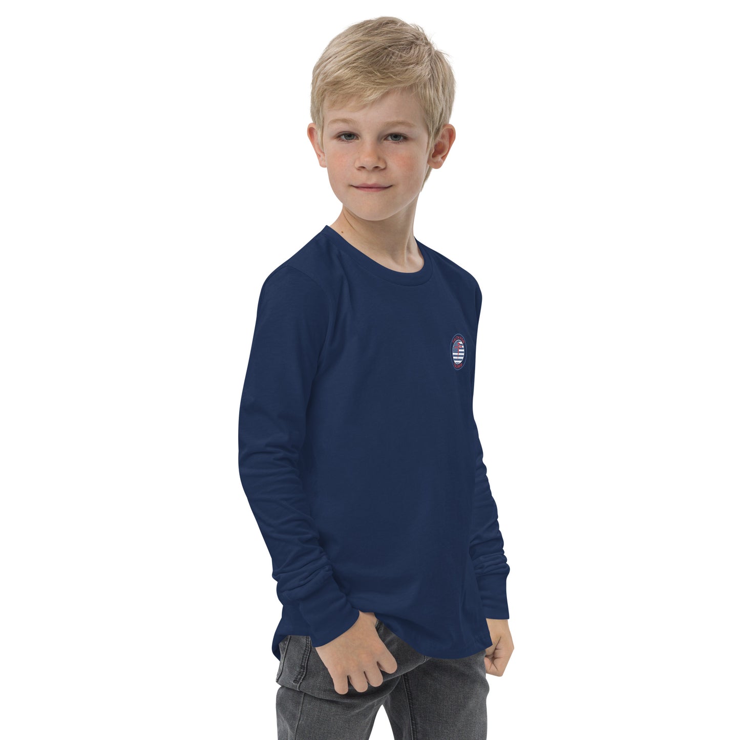 Youth Little Patriot long sleeve tee