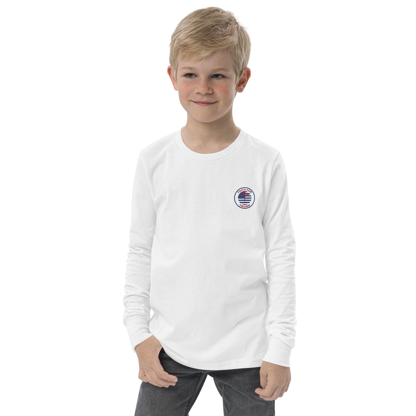 Youth Little Patriot long sleeve tee