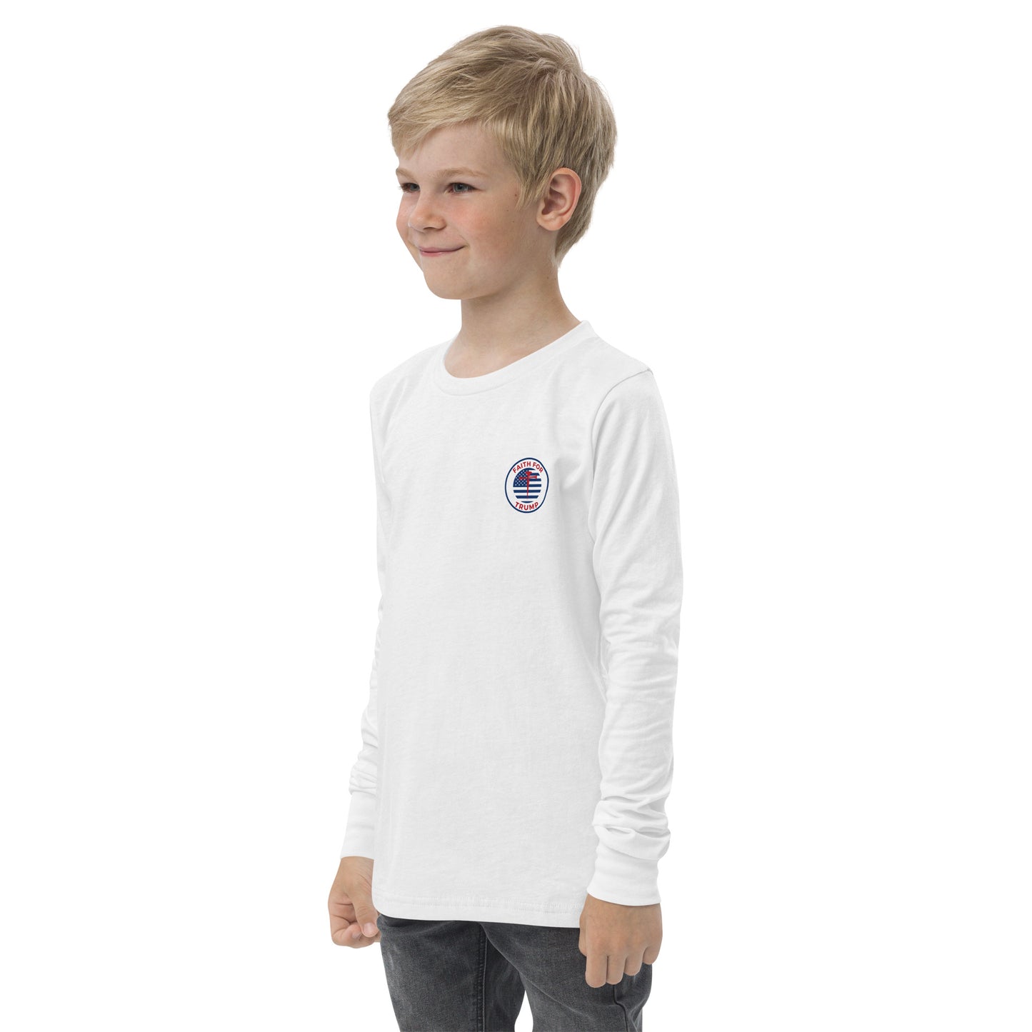 Youth Little Patriot long sleeve tee